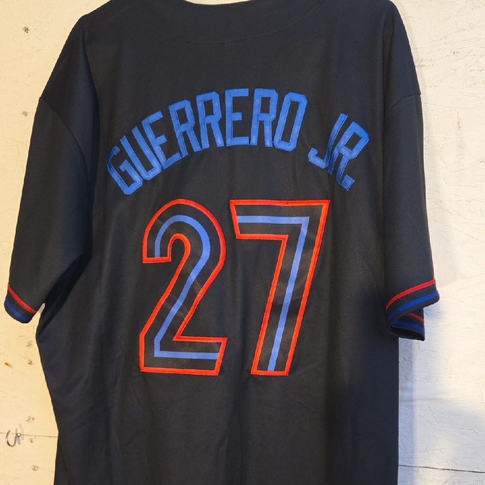 Guerrero Jr. 27 Black and Blue Men's Shirt